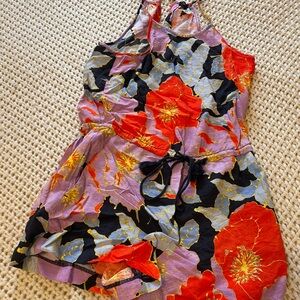 Floral Sleeveless Romper